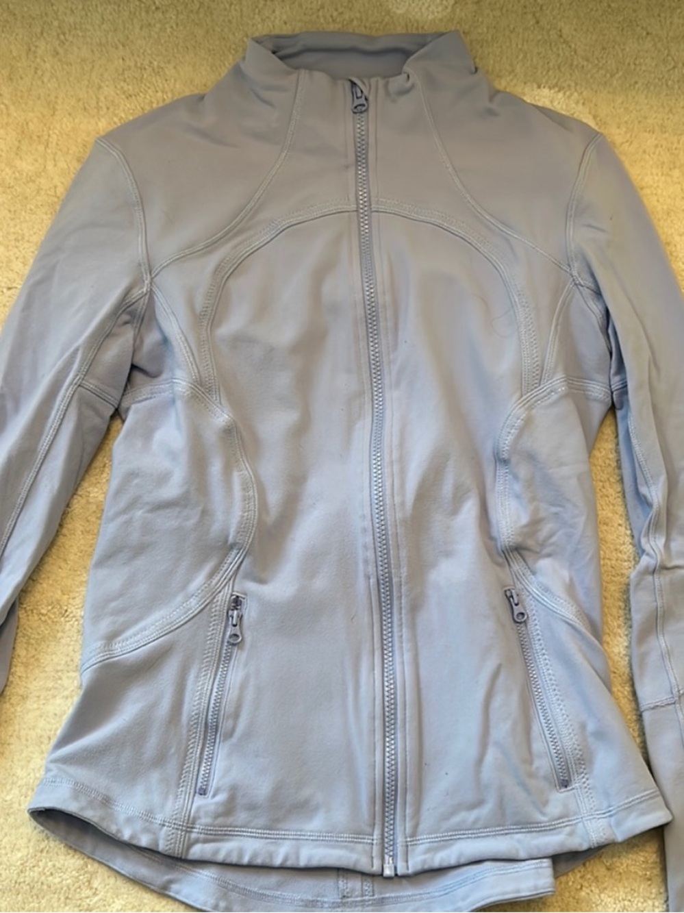 lululemon athletica Light Blue Define-Style Bomber Jacket